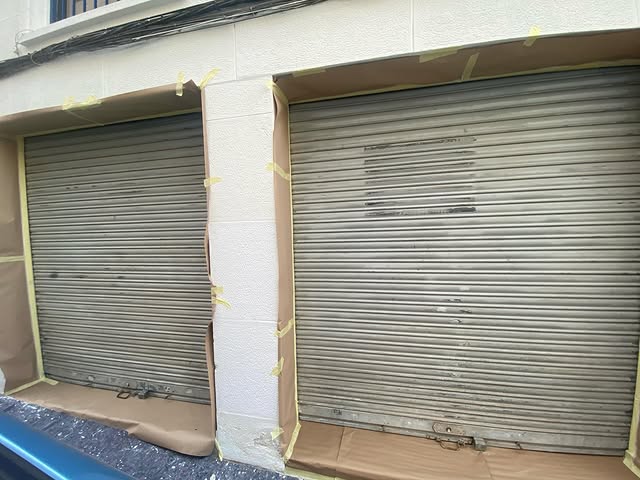 Persianas pintadas a pistola